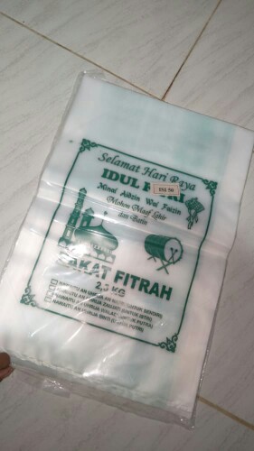 [isi 50pcs] Plastik / Plastik Zakat 2,5kg Stock Banyak!!