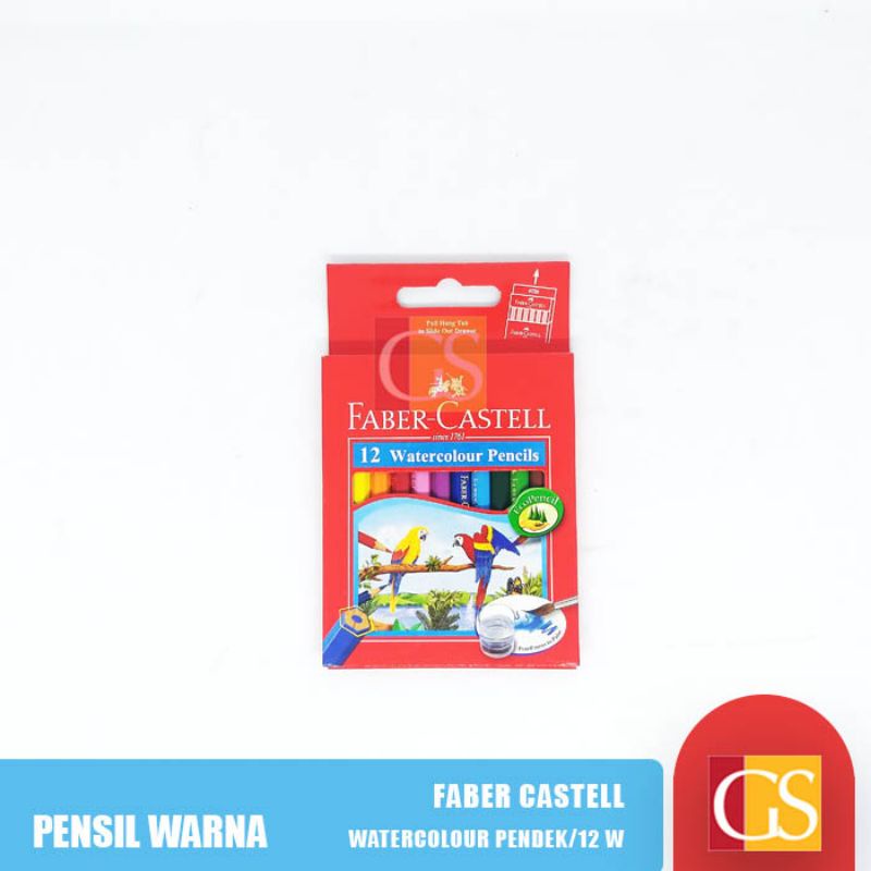 

Pensil Warna Faber Castell Water Colour 12 Warna Pendek