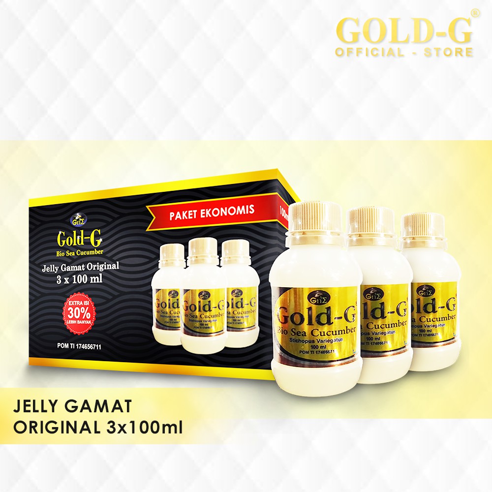 Jelly Gamat Bio Gold G 100ml x 3pcs = 300ml Asli Original 100%