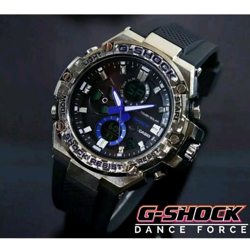 Jam Tangan_G_Shock_Sport_Pria Besi Halus Jam Tangan Dualtime