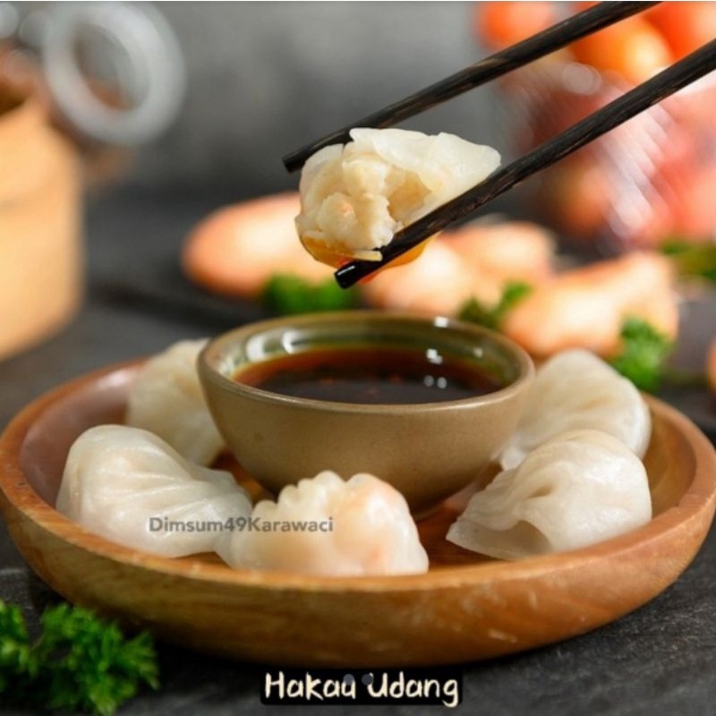 HAKAU UDANG DIMSUM 49 KARAWACI (MINIMAL 25 PCS) FROZEN FOOD HALAL KARAWACI/HARGA PABRIK TERMURAH SEJ