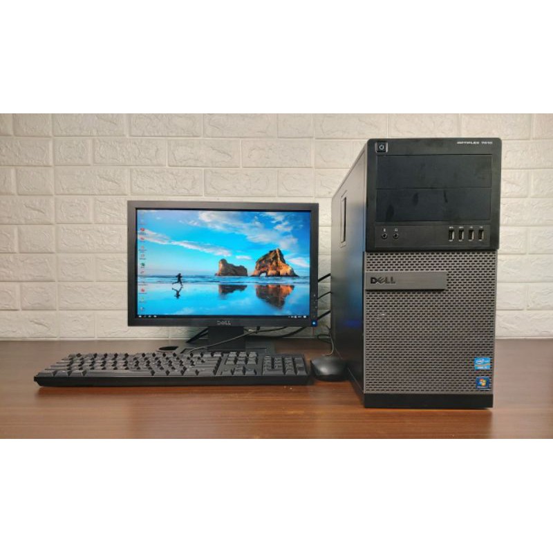 Paketan Pc Dell 7010 MT Core I3 2100 Ram 4 Gb Hdd 500 Gb Lcd 17inch Wide Keyboard Mouse