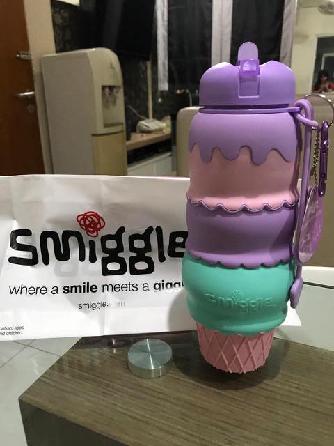 Sale!! Smiggle Ball Silicon Drink Bottle / Smiggle Icecream / Smiggle Silicon Squish Bottle