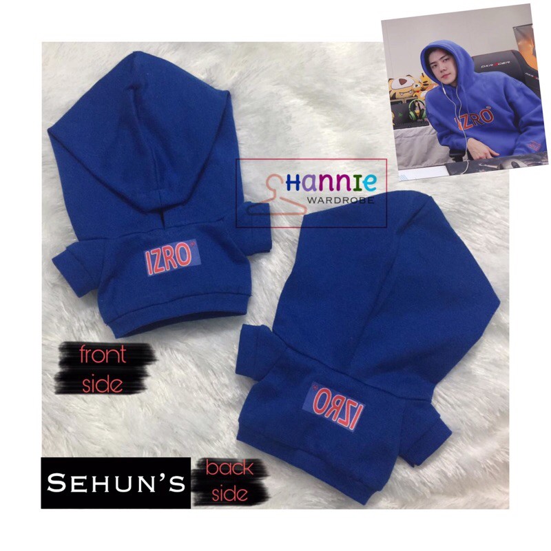 EXO Doll Boneka 20cm 15cm Baju Boneka Sehun Izro Hoodie Blue