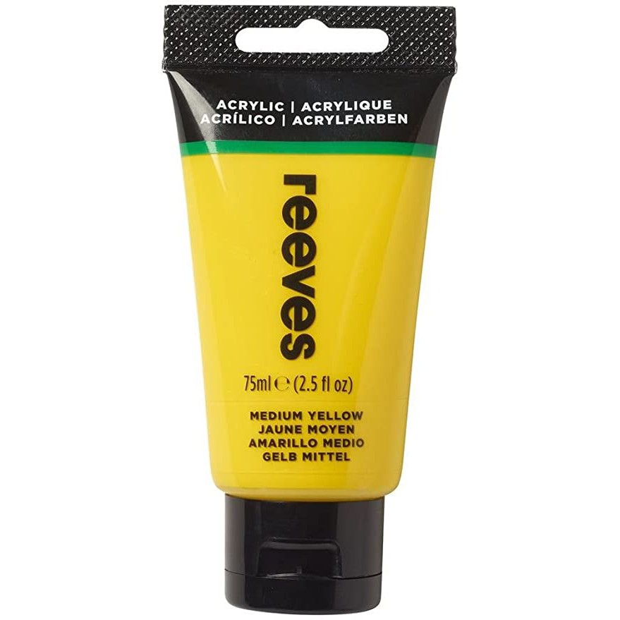 

REEVES ACRYLIC 75ML MEDIUM YELLOW