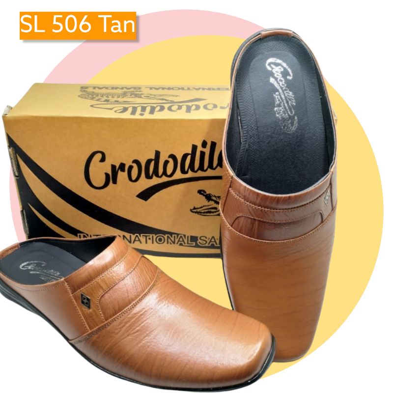 Sandal Selop Kulit Pria Crocodile SL506 | Sandal Selop Kulit | Sandal Selop Pria Original | Sandal S