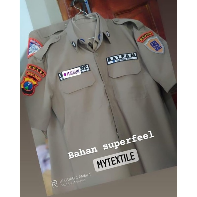 baju seragam satpam bahan superfeel tanpa bet kualitas tailor
