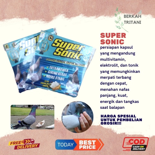 JALU AJI SUPER SONIC JAMU OBAT GIRING KEKET KERAS PIYIK ANAK MERPATI
