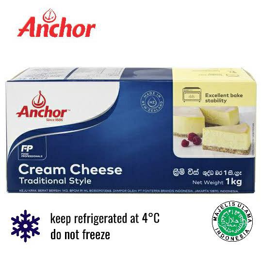 

Cream Cheese Anchor 1 Kg Import New Zealand Halal Uluyaala