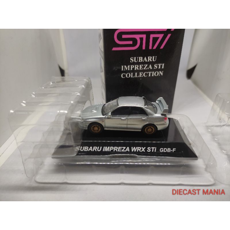 CMS RALLY CAR DIECAST 1:64 CM'S SUBARU STI SUBARU IMPREZA WRX STI GDB-F (SILVER METALLIC)