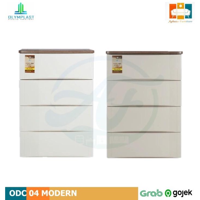 

Cabinet / Lemari Plastik 4 Susun/Drawer Cabinet Olymplast/Odc 04 Modern