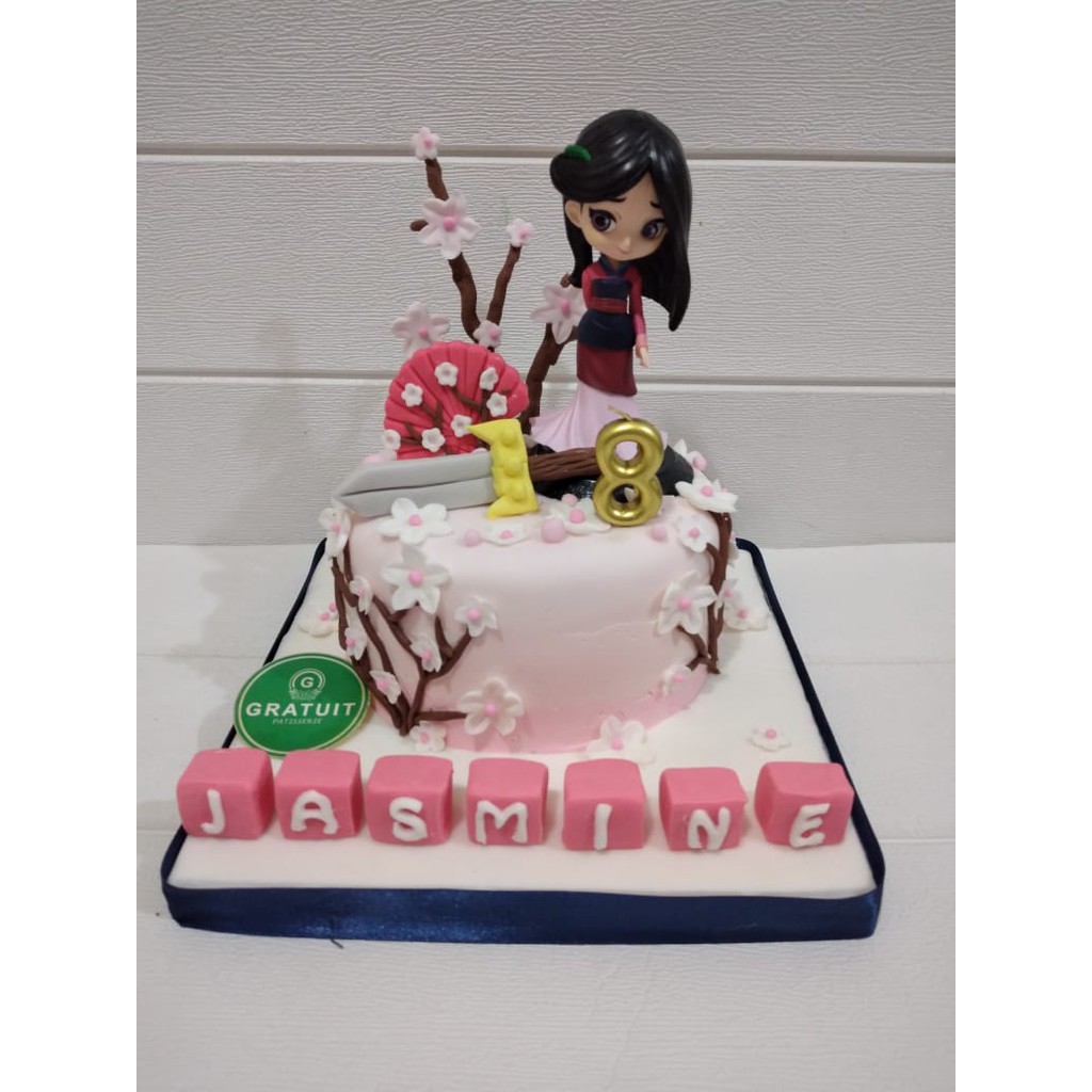 

cake princess mulan / kue ultah 15cm