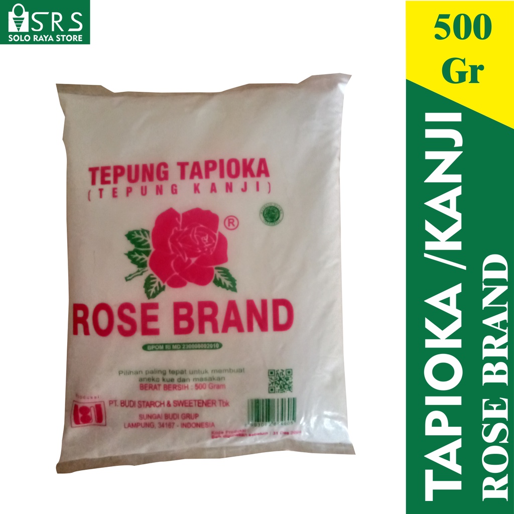 

TEPUNG TAPIOKA ROSEBRAND 500 GR /Tepung Tapioka Rose Brand - 500 gram