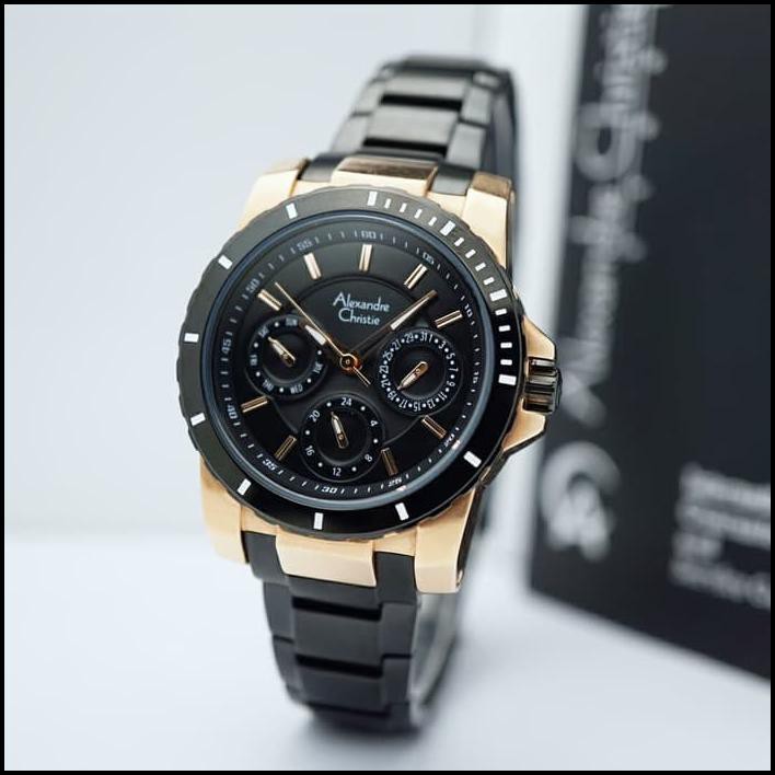 Alexandre Christie. Ac 6141. Ladies. Rosegold Black. Original