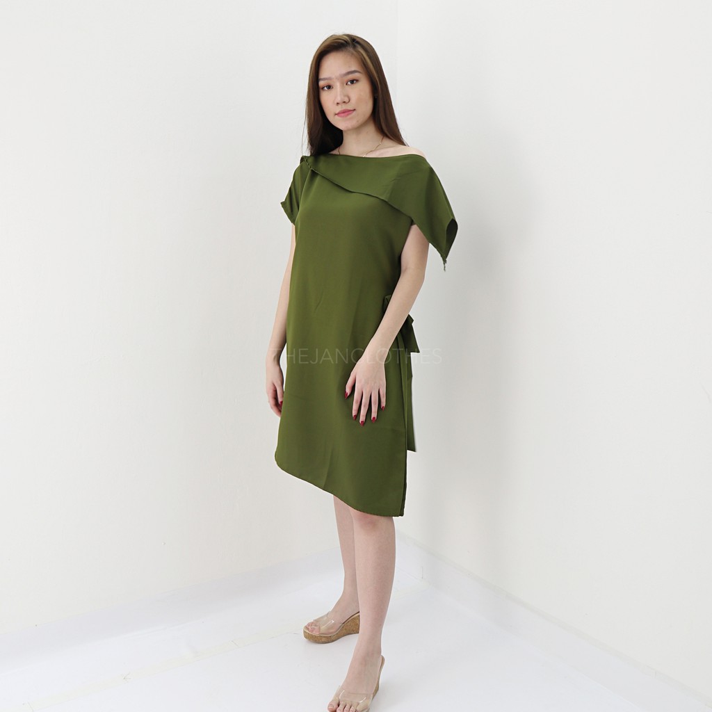 Chelsy dress Green -Thejanclothes