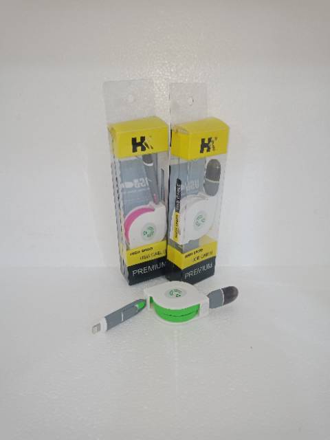 Kabel Data/Charger Tarik iphone 5 6 7 8 X Kabel Casan HK Tarik For Lightning