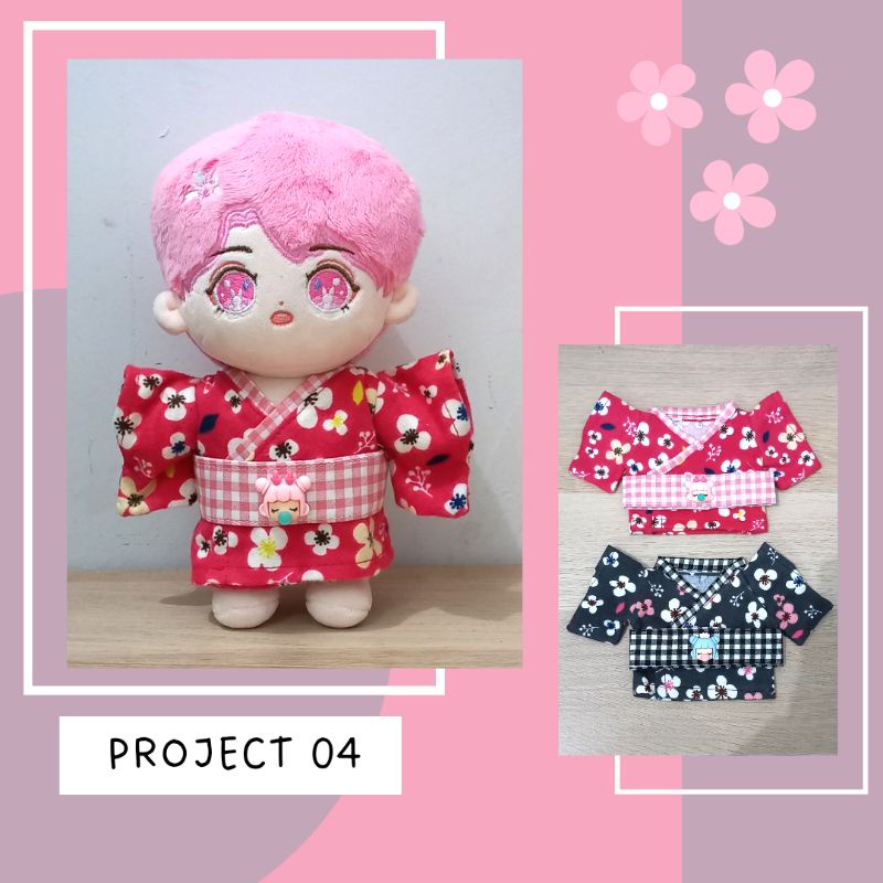 [READY] Doll Clothes 20cm Kimono Yukata Baju Boneka Kpop BTS EXO SVT NCT SKZOO Anime Genshin Impact
