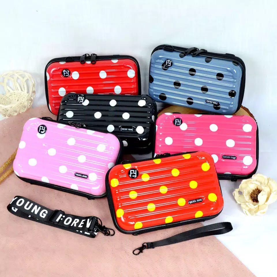 Tas Mini Koper Polkadot 5011