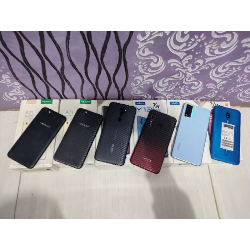 second oppoA71,oppoA520204/128,vivoY123/64,vivoy12s3/32,redmi8A2/32,
