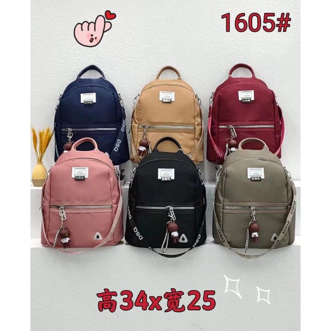 Produk Original .. TAs Ransel DSQ 1605 Multifungsi free gantungan boneka