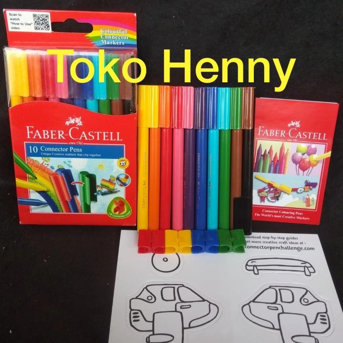 

Gaya Connector Pen Faber Castell 10 Warna ... Limited