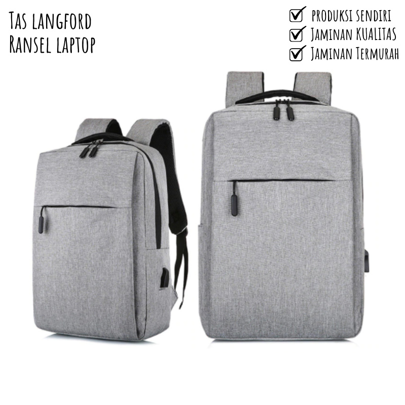 Tas Ransel Cewek Wanita Pria - Ransel Laptop 14 Inch Import Murah Terbaru Cewek Perempuan Pria