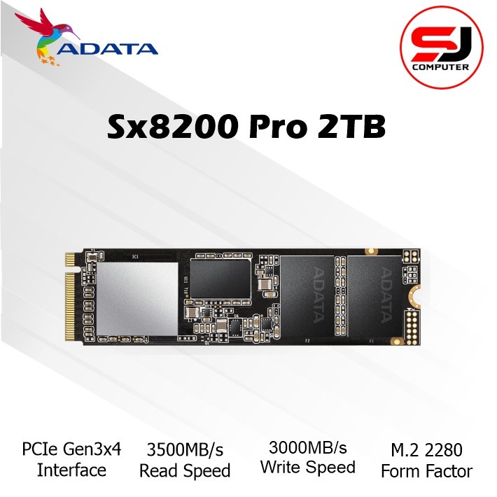 SSD Adata XPG SX8200 PRO 2TB M.2 NVMe XPG SX 8200 PRO 2 TB
