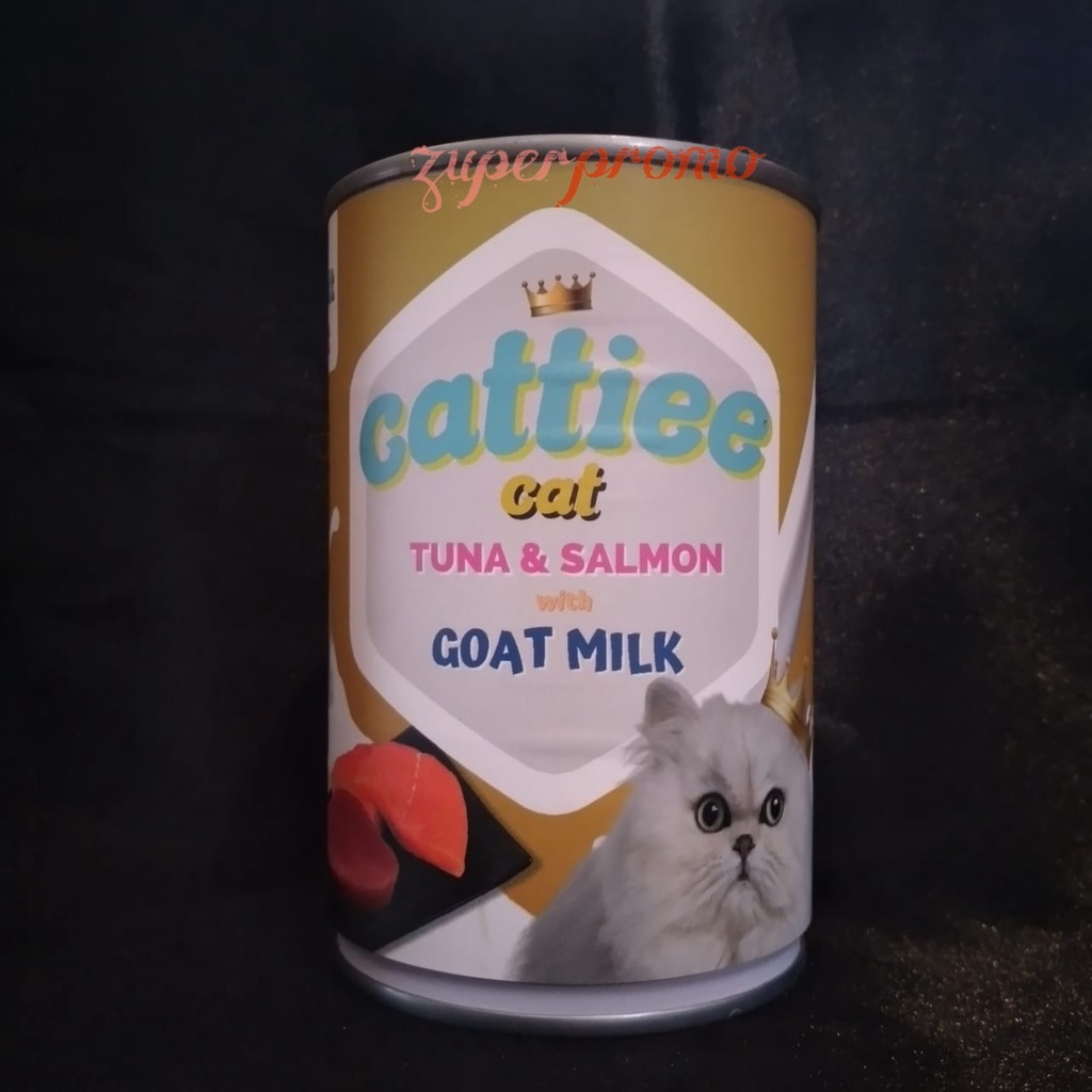 Cattiee Cat Can Adult Goat Milk 405gr / Makanan Basah Kucing Dewasa