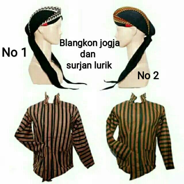 Surjan lurik dan blangkon jogja