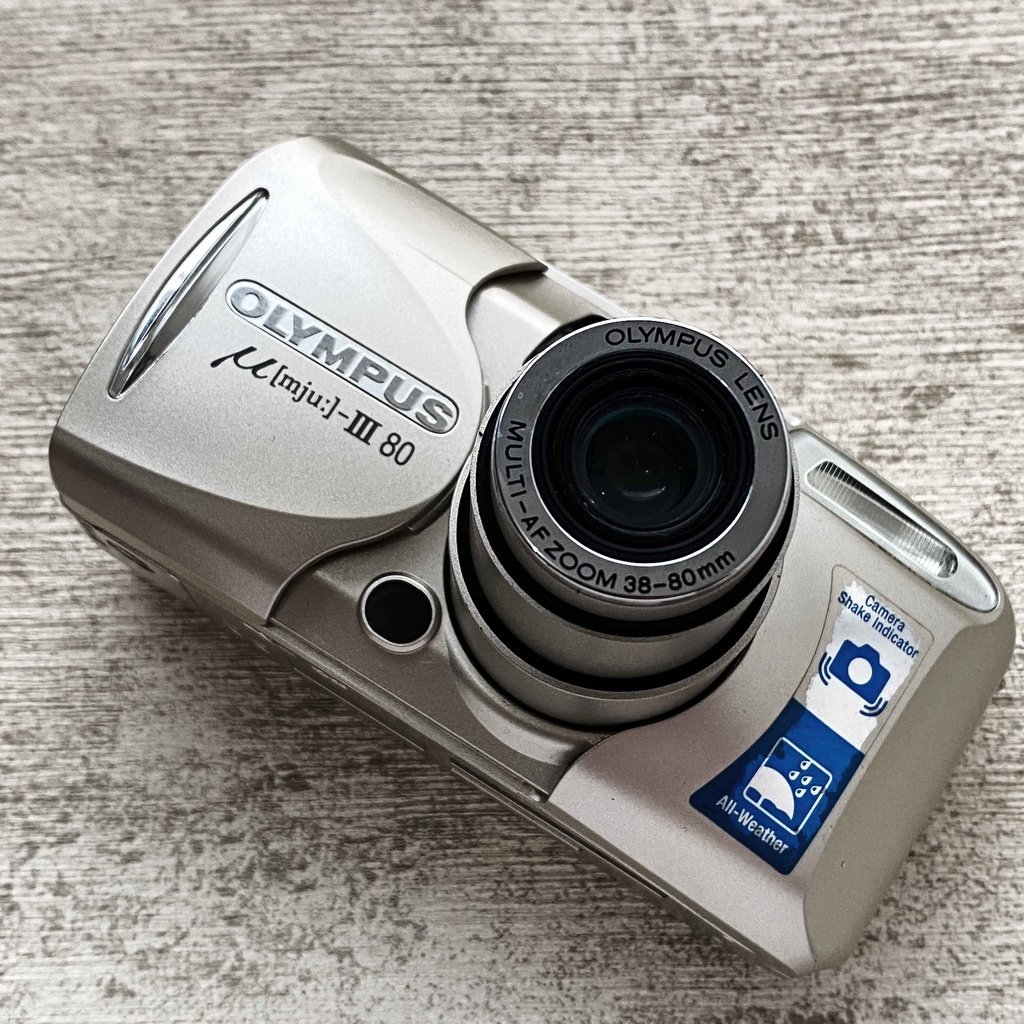 OLYMPUS MJU III 80 - KAMERA ANALOG REUSABLE MURAH 35MM-3