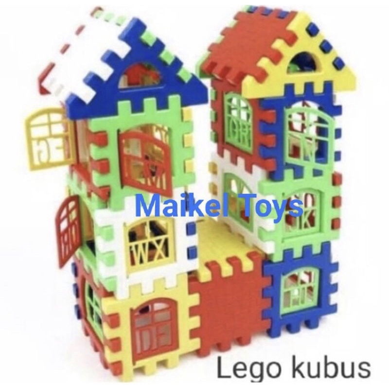 Mainan Fuzzle Block Rumah—Lego Rumah