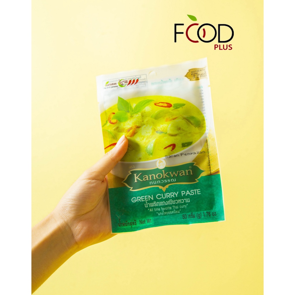 

Kanokwan Bumbu Pasta Kari Hijau (Green Curry Paste) 50 gr