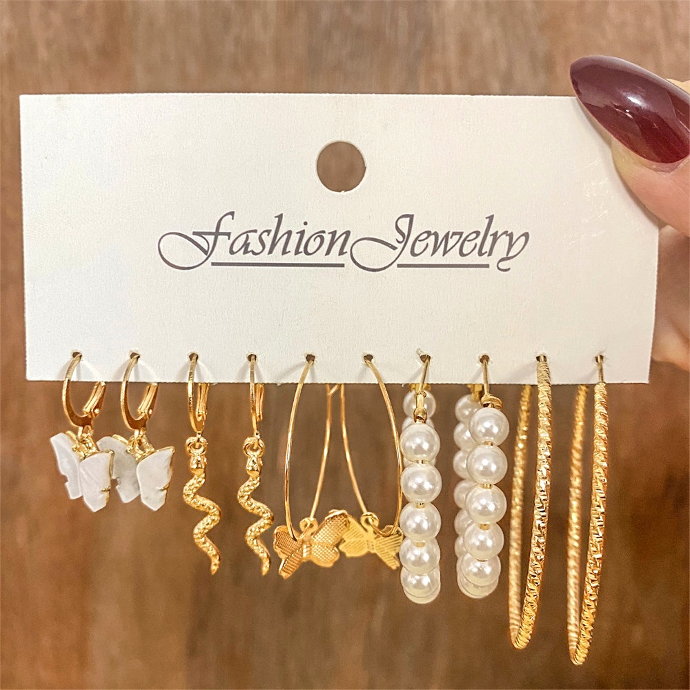 Anting Tusuk Gantung Bentuk Bulat Hollow Out Untuk Wanita