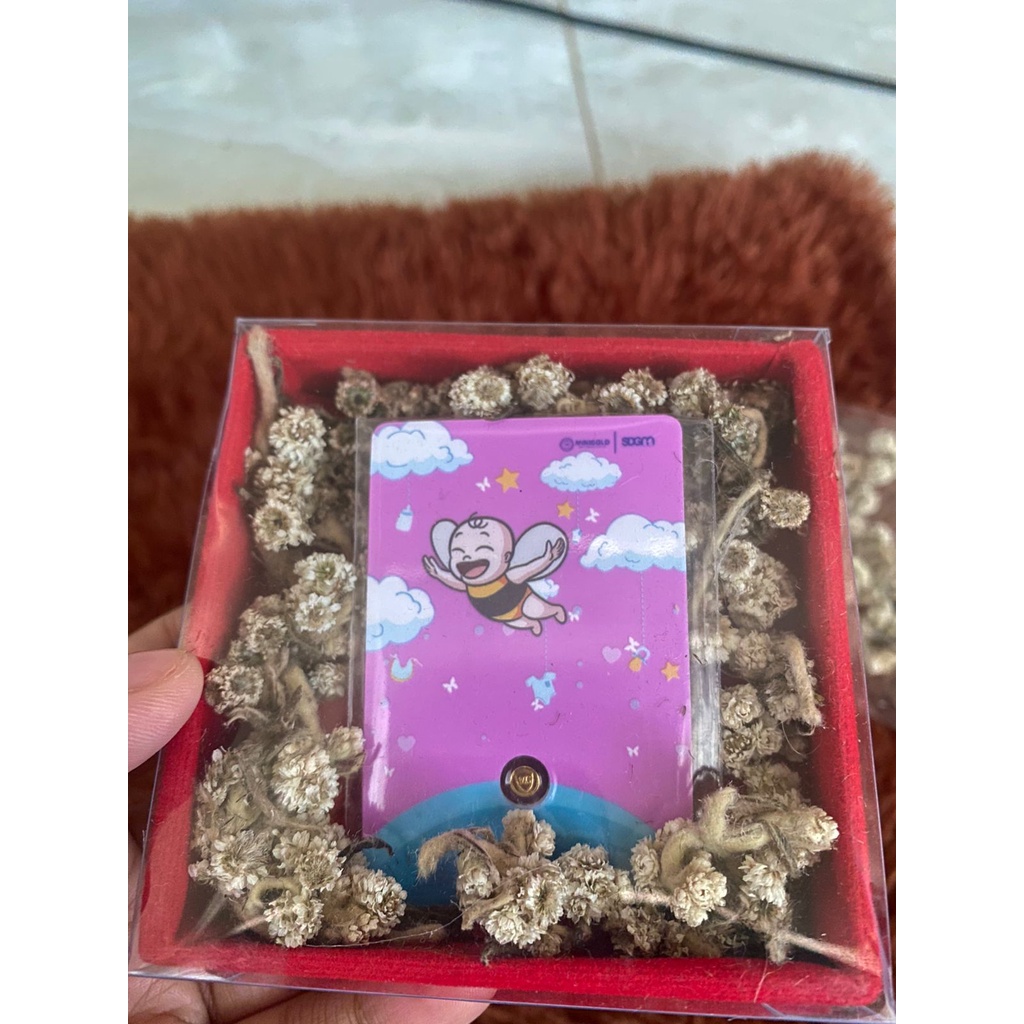 Emas Minigold Gift Series dan Dekorasi Box Bludru Hiasan (0.25, -0.5)