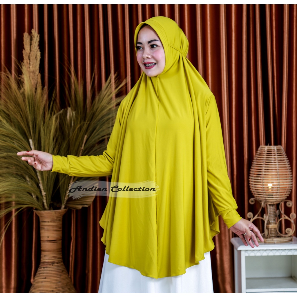 jilbab jumbo/kerudung blouse/ bahan jersey/ ayumi jilbab (By: andien collection)