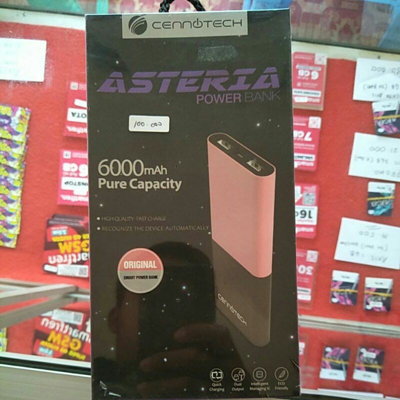 ASTERIA POWER BANK 6000mah original