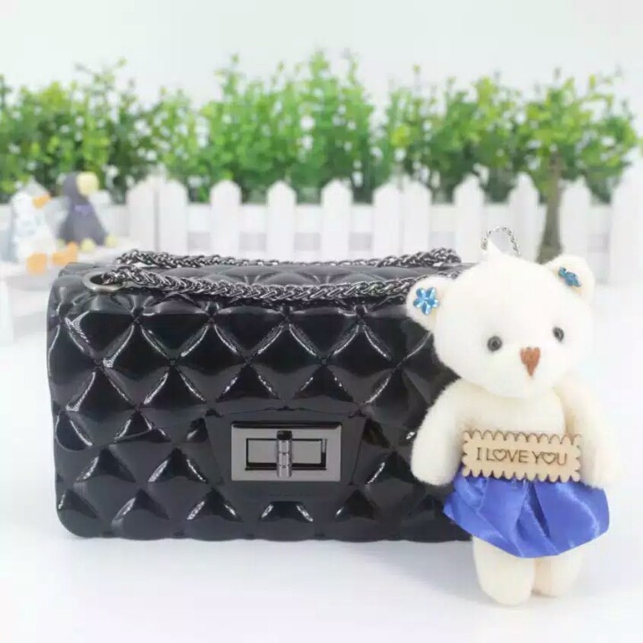 Tas Jelly Diamond Besar Tas Jelly Matte Tas Jelly Glossy Besar uk 22cm dan Kecil uk 18cm Tas Import