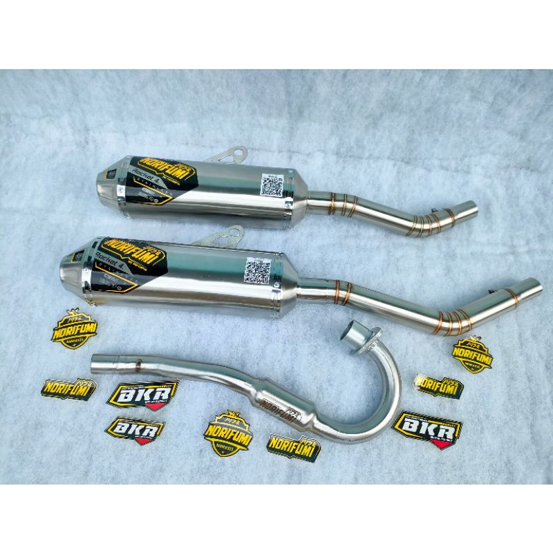 KNALPOT NORIFUMI ROCKET 4 STAINLES PNP CRF 150 KLX 150 D-TRACKER WR 155-2