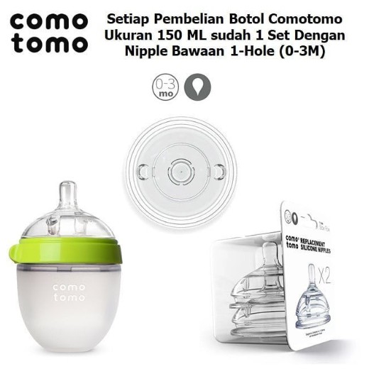 Comotomo Pink 150ml Twin Pack – Botol Susu Bayi