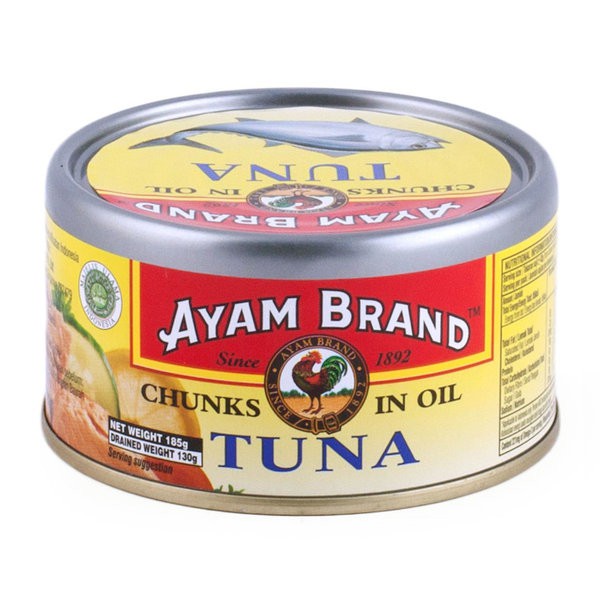 

AYAM BRAND Chunks in Oil Tuna 150gr - Ikan Tuna Minyak Kalengan