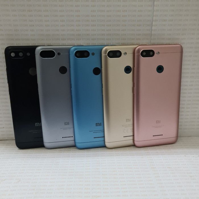 Backdoor Backcover Back Casing Xiaomi Xiomi Redmi 6 Original - Gold, Dual Sim