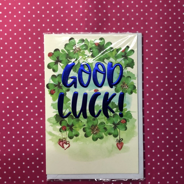 

Good luck card (ladybug)