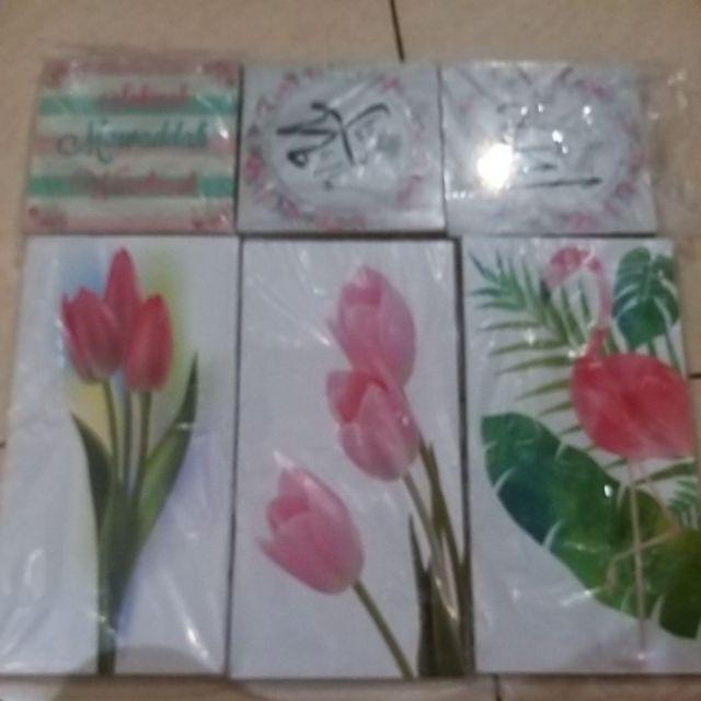 Poster Kayu Abstrak Vintage Bunga Tanaman Hiasan Dinding Dekorasi Rumah