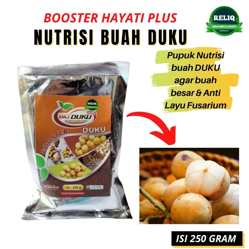 Booster Hayati Buah Duku, Pupuk Organik Pohon Duku, Pupuk Booster Duku Pemicu Cepat Berbuah