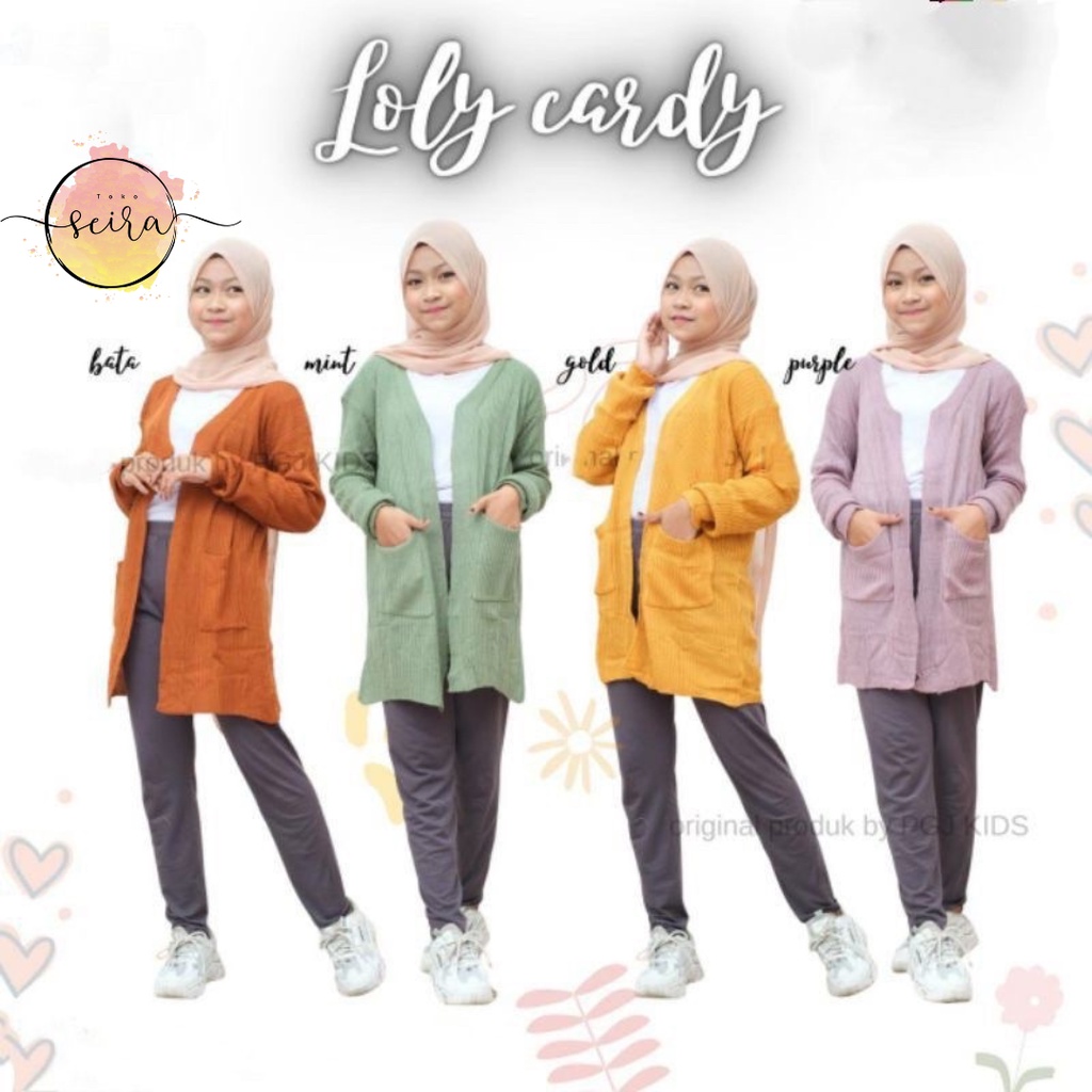 [BISA COD] Kardigan Rajut Anak 6 - 12 Tahun / Long Cardigan Belle Anak / Long Cardi Anak Rajut