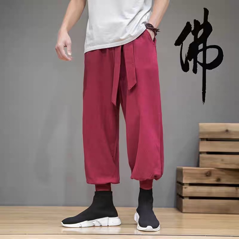 CELANA HAREM JOGGER LINEN IMPORT PRIA JEPANG HARAJUKU BIG SIZE M-5XL JY17 ORIGINAL