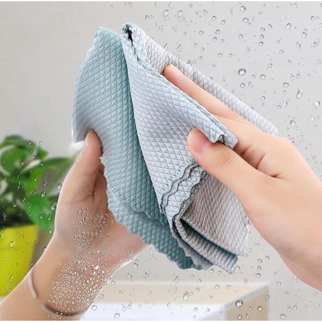 [UNIK88] Kain Lap Kaca (25*25cm) Kain Lap Piring Hand Towel Kain Kaca Mobil