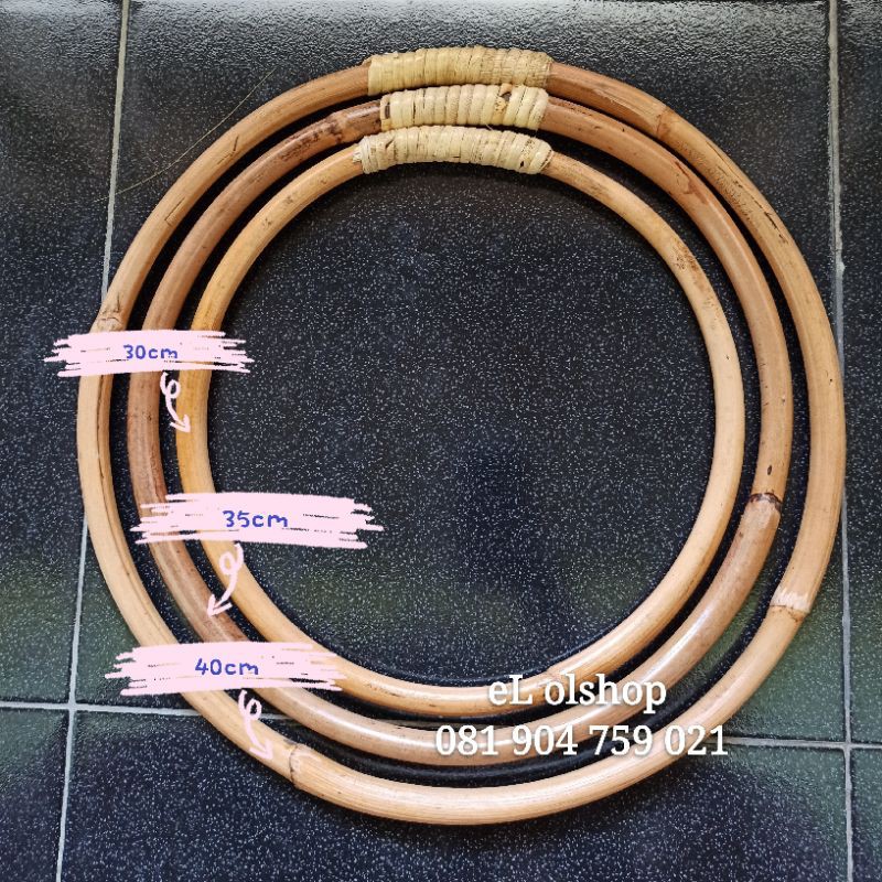 Holahoop Hulahoop Holahop Hulahop Rotan Dekorasi Ring paket isi 3