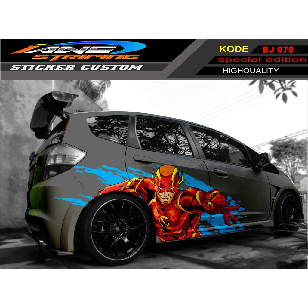 STIKER MOBIL HONDA JAZZ IRONMAN