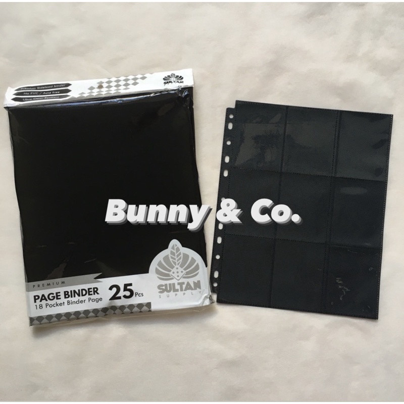 Sultan Page 18p Isi Binder Photocard PC A4 Sultan Sleeve 18 Pocket Premium